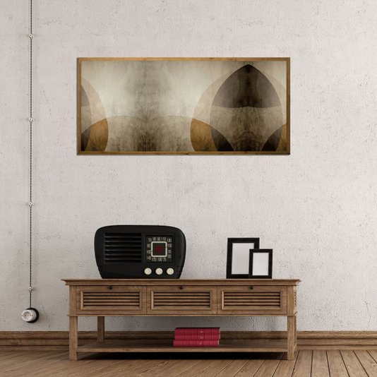 Quadro Decor Abstrato Moldura Estilo Rústica: Elegância e Originalidade para sua Decoração