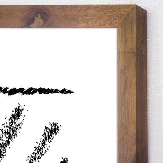 Detalhes, moldura no estilo rústico.