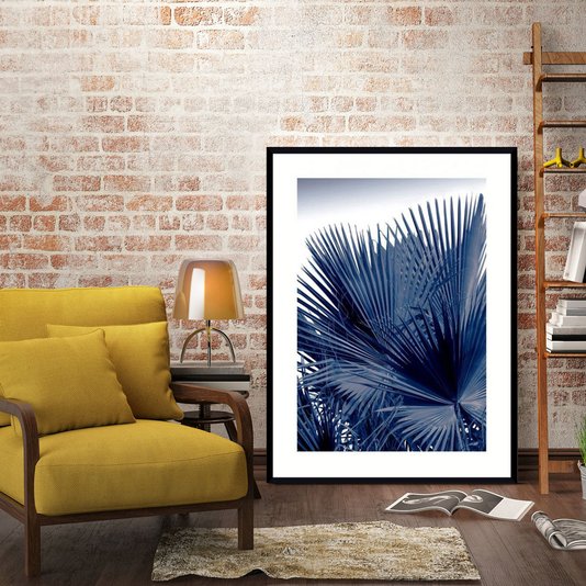 Quadro Decorativo Floral Folhas de Palmeira 90x120cm