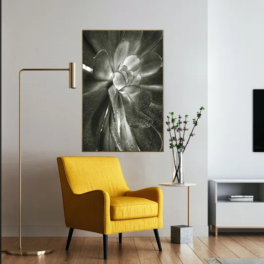 Quadro Decorativo Floral Suculentas Verdes 70x100 cm