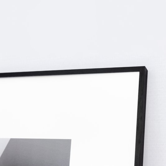 Quadro Decorativo Geométrico em Preto e Branco Arte Moderna I 70x70cm