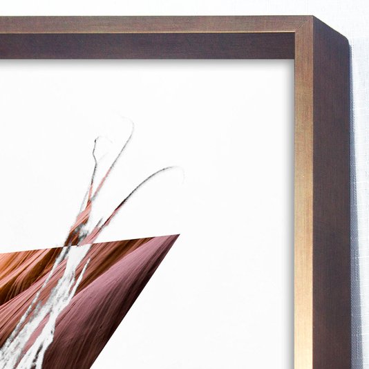 Quadro Decorativo Grande Arte Abstrata com Folha 90x120 cm