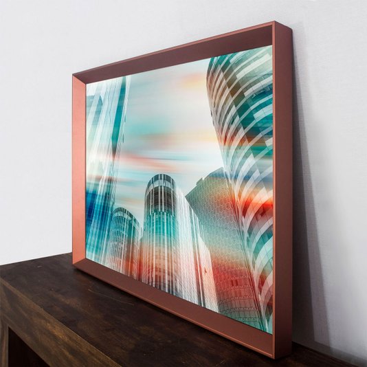 Quadro Decorativo Moderno Arquitetura Edfícios na China 95x65 cm