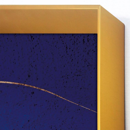Quadro Decorativo Moderno Arte Abstrata com Moldura Dourada Escolha o Tamanho