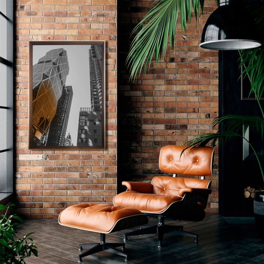 Quadro Decorativo Torre Hearst em Nova York: Ideal para Sala de Estar ou Escritório