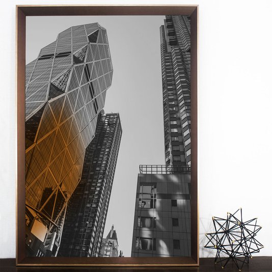 Quadro Decorativo Torre Hearst em Nova York: Ideal para Sala de Estar ou Escritório