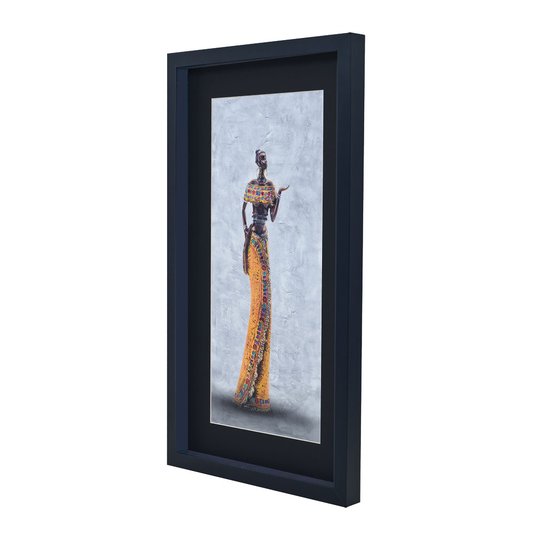 Quadro Decorativo Mulher Africana 35x60cm