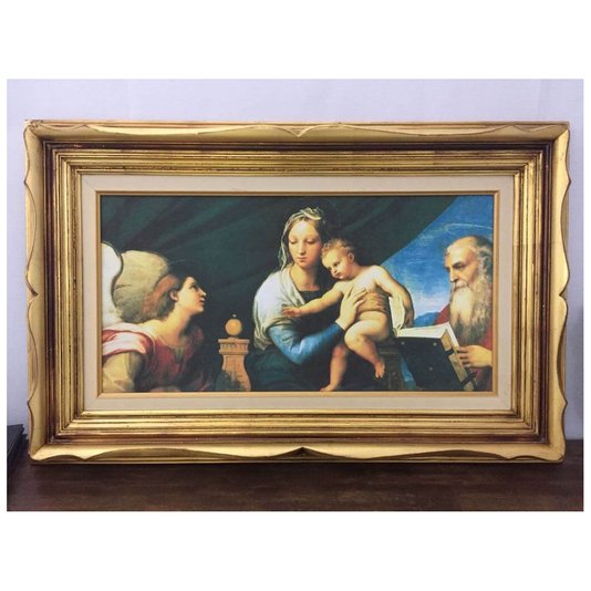 Quadro Decorativo Obra de Arte Madonna Del Pesce 100x60cm
