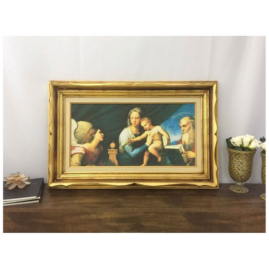 Quadro Decorativo Obra de Arte Madonna Del Pesce 100x60cm