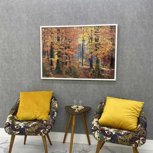 Quadro Decorativo Paisagem Floresta de Outono 120x80cm