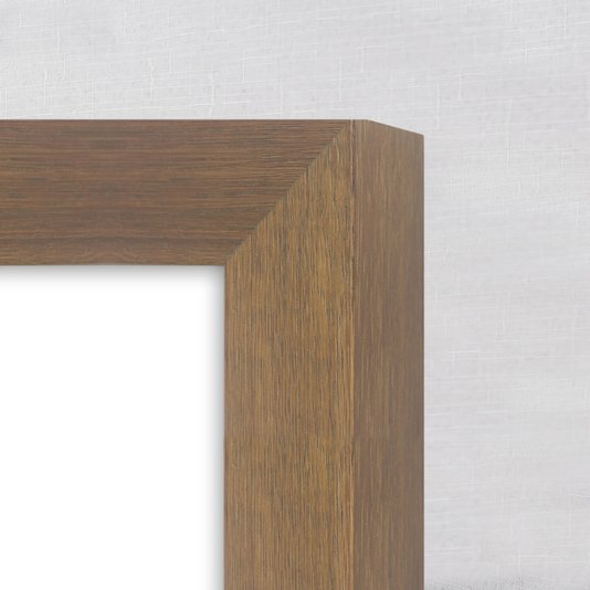 Detalhes, moldura com acabamento laminado natural tingido