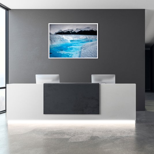 Quadro Decorativo Paisagem Mar Congelado Geleira 100x70cm