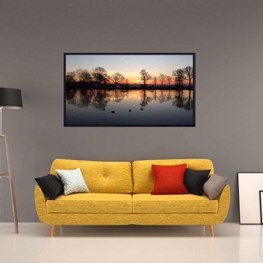 Quadro Paisagem Lago Amsterdam