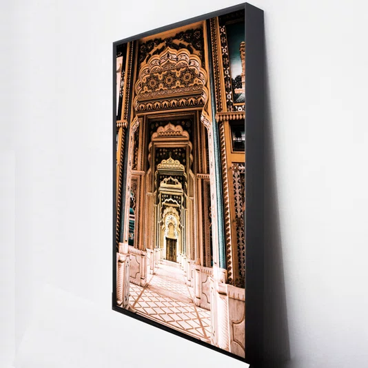 Quadro Decorativo Patrika Gate em  Jaipur Arquitetura Indiana Elegante 100x150 cm