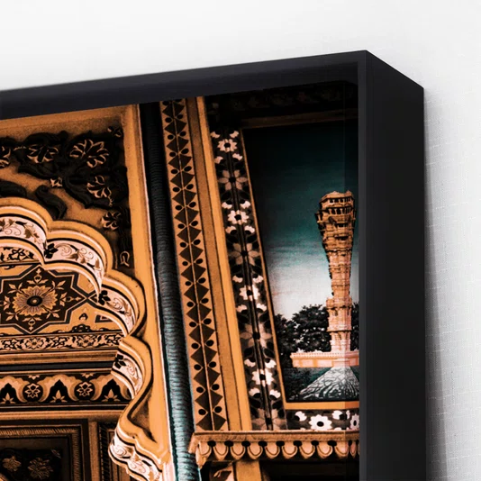 Quadro Decorativo Patrika Gate em  Jaipur Arquitetura Indiana Elegante 100x150 cm