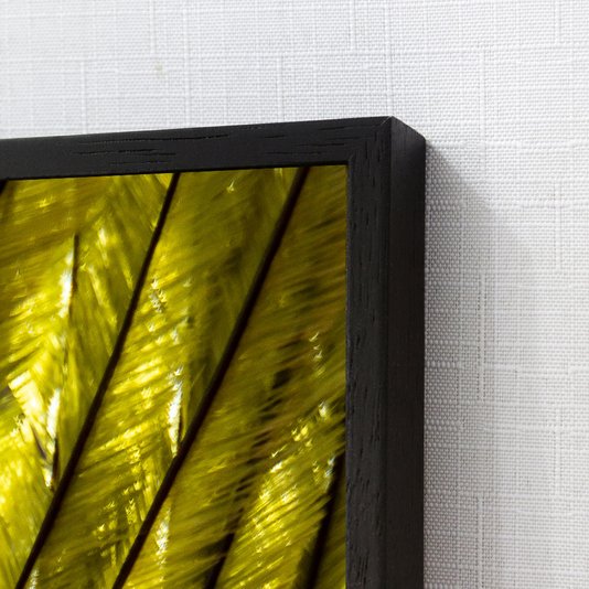 Quadro Decorativo Pena Verde 80x120 Moldura Preta