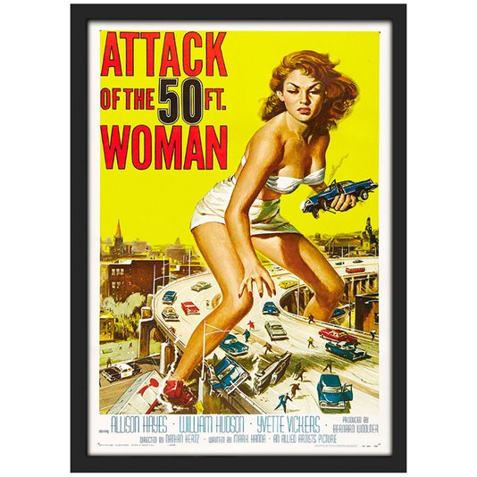 Quadro Imagem Attack Of The 50ft. Woman com Vidro 20x30 cm