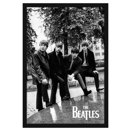 Quadro Decorativo Poster Ídolos The Beatles s/ Vidro 60x90cm