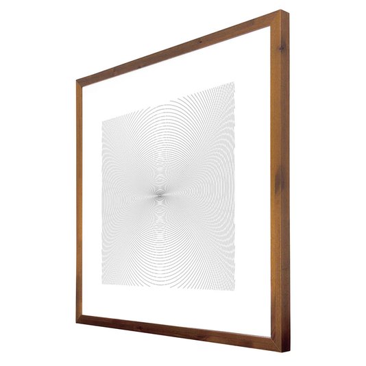 Quadro Ilusão de Ótica Decorativo Moldura Estilo Rústico Arte Desenho a Lápis