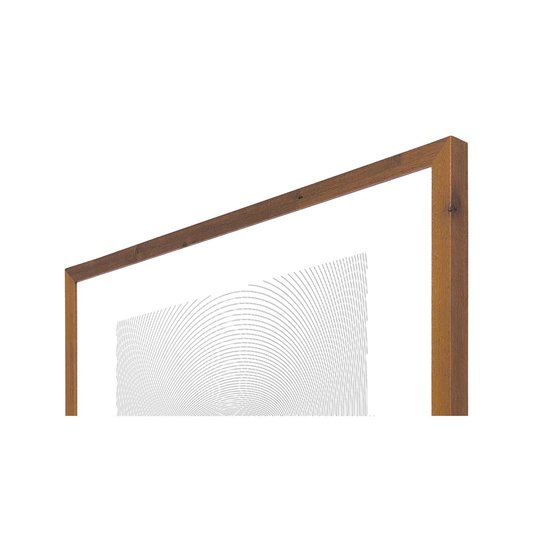 Quadro Ilusão de Ótica Decorativo Moldura Estilo Rústico Arte Desenho a Lápis