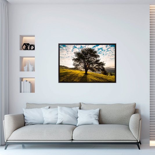 Quadro Decorativo Tela Emoldurada Montanha Romênia 90x60cm