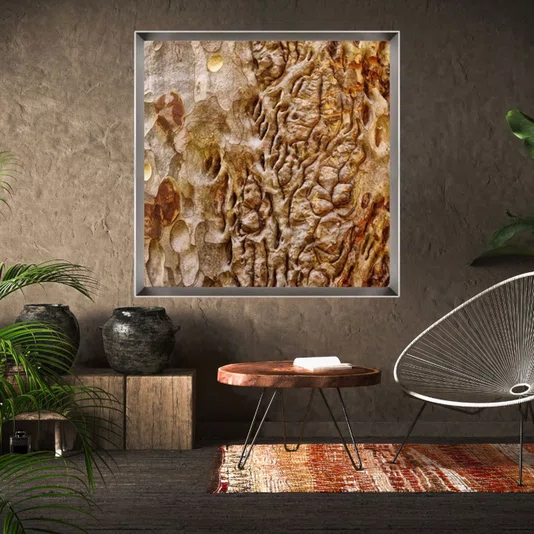 Quadro Decorativo Textura Casca de Árvore por Dorival Moreira - Escolha o Tamanho