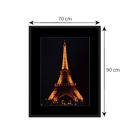 Quadro Decor Torre Eiffel Famoso Ponto Turístico de Paris 70x90cm