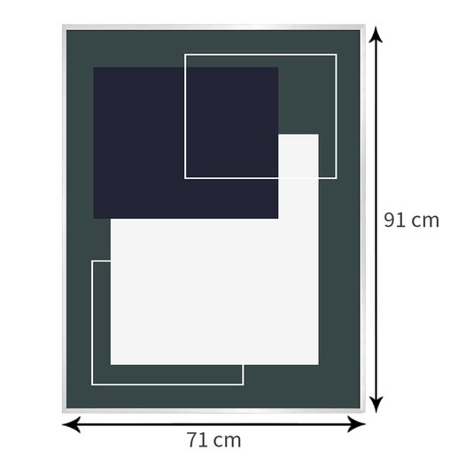 Tamanho exato do quadro: 71x91 cm.