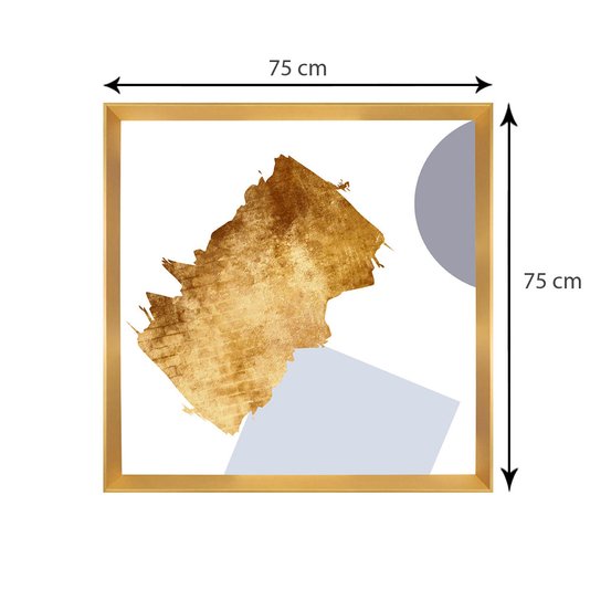 Quadro Dourado Moderno Arte Gold Abstrata - Sofisticação e Elegância na sua Decoração