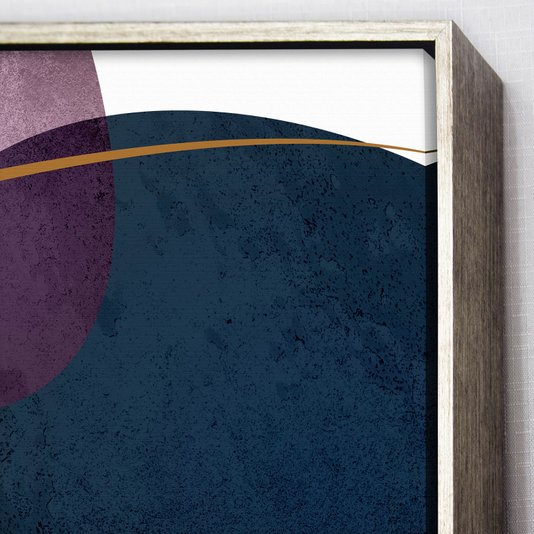 Quadro em Canvas Arte Abstrata com Elementos Orgânicos - Escolha o Tamanho