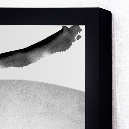 Quadro Moderno em Preto e Branco Desenho Abstrato - Escolha o Tamanho