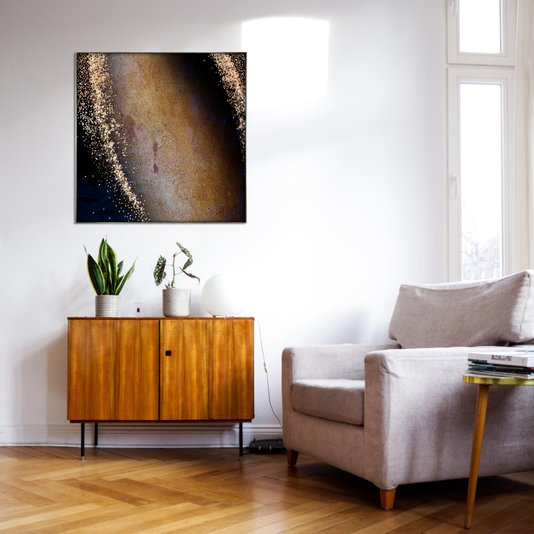 Quadro em Tela Canvas Abstrato Textura Pedra - Escolha o Tamanho
