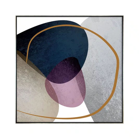 Quadro em Tela Canvas Arte Abstrata com Formas Orgânicas - Escolha o Tamanho
