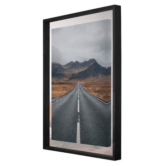 Quadro em Tela Paisagem Estrada e Montanhas na Islândia 80x110cm