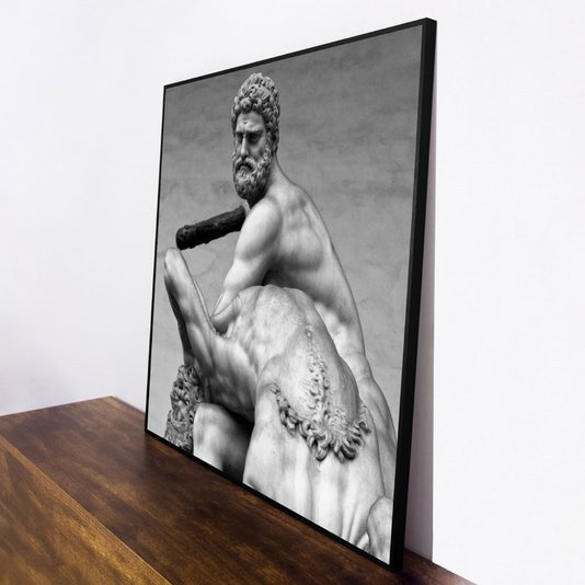 Quadro Escultura Hércules e Nesso Centauro por Dorival Moreira