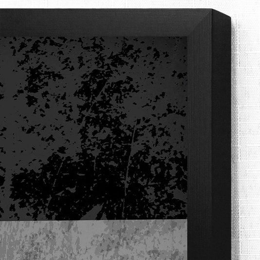 Quadro Geométrico Abstrato Texturas Preto, Branco e Amarelas - Escolha o Tamanho
