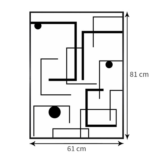 Tamanho exato do quadro: 61x81 cm.