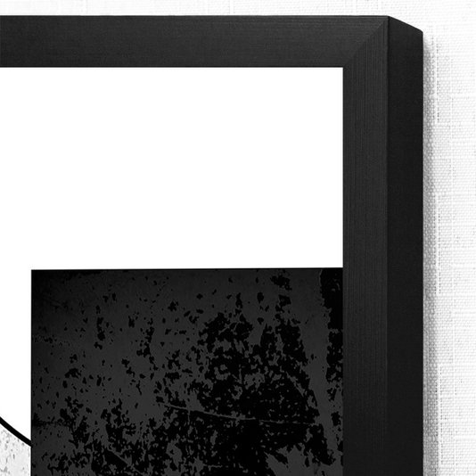 Quadro Geométrico Texturas Amarelas, Preto e Brancas - Escolha o Tamanho