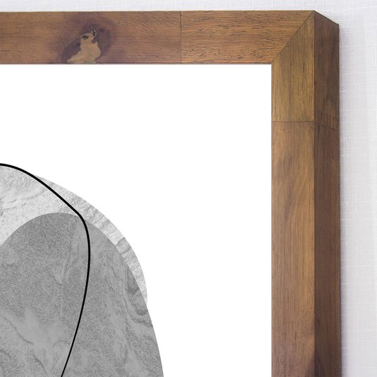 Detalhes: moldura rústica.