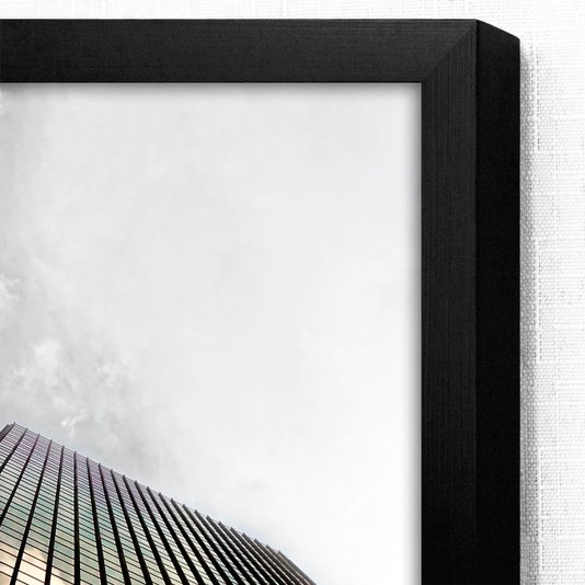 Quadro Grande Arquitetura de Edifício com Moldura Preta - Escolha o Tamanho