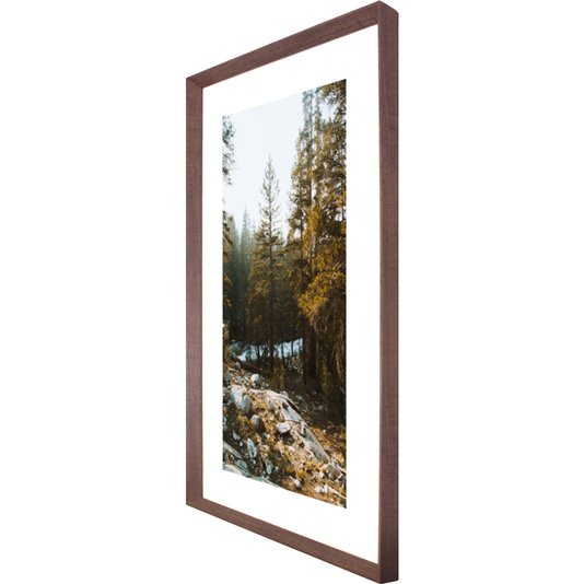 Quadro Grande com Moldura Chanfrada Paisagem Floresta 75x125 cm