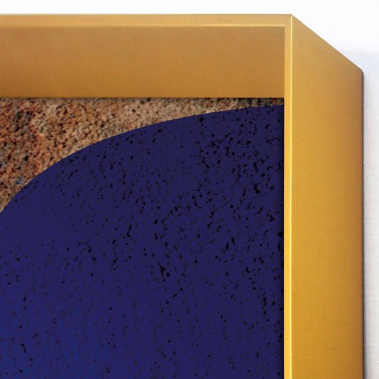 Quadro Grande Moderno Arte Abstrata com Moldura Dourada Escolha o Tamanho