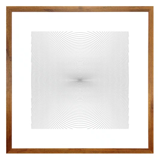 Quadro Ilusão de Ótica Decorativo Moldura Estilo Rústico Arte Desenho a Lápis