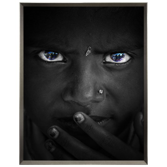 Quadro Menina Africana Retrato Expressão Artística - Decoração Encantadora