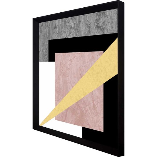 Quadro Decorativo Moderno Arte Geométrica Texturas - Escolha o Tamanho