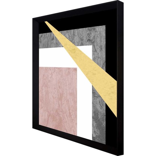 Quadro Moderno Decorativo Arte Geométrica Texturas - Escolha o Tamanho