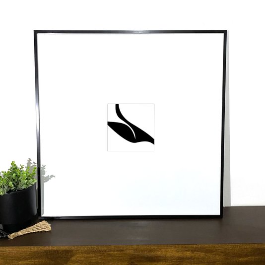 Quadro Moderno com Moldura Preta e Margem de Paspatur Branco: Decore com Estilo