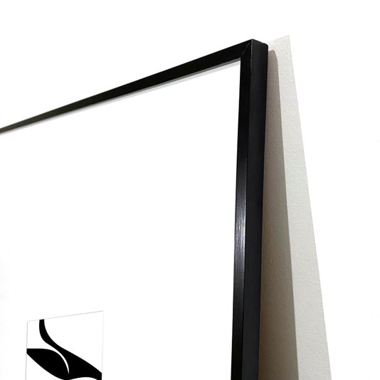 Quadro Moderno com Moldura Preta e Margem de Paspatur Branco: Decore com Estilo