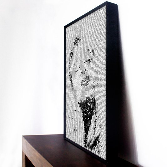 Quadro Moderno Decorativo com Moldura Arte Abstrata Mulher - Escolha o Tamanho