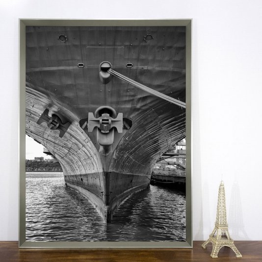 Quadro Moderno Fotografia Porta-Aviões USS Intrepid por Dorival Moreira